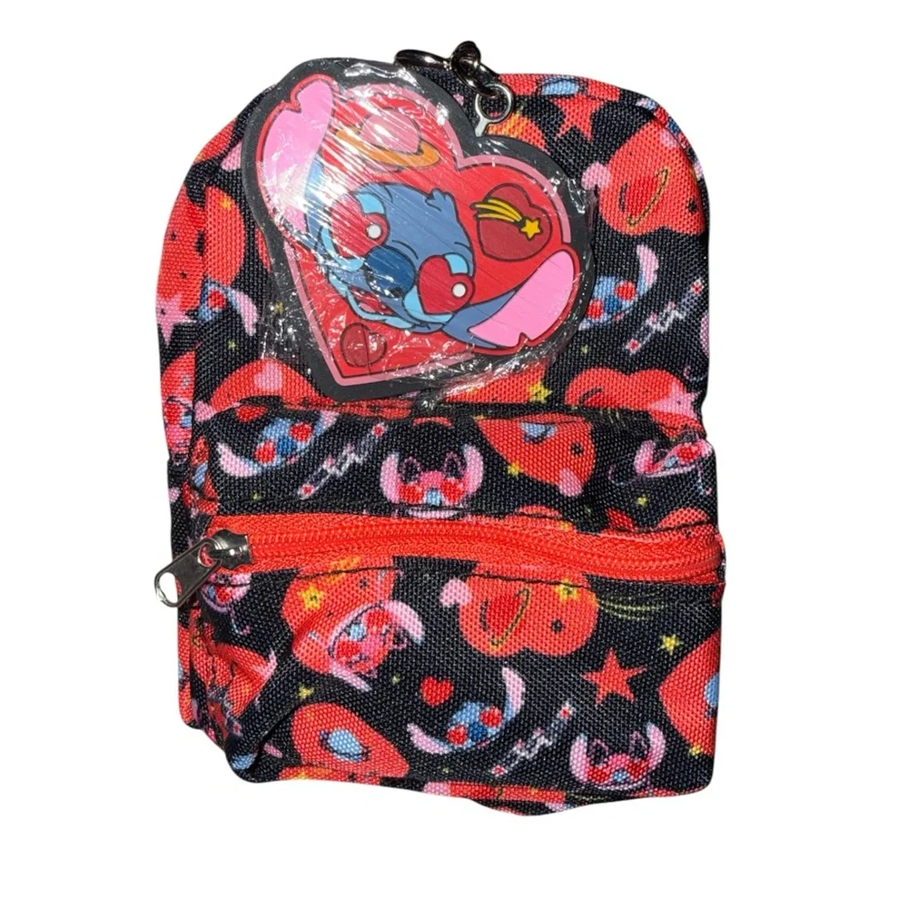 Disney Red and Black Stitch Kids Keychain & Plush